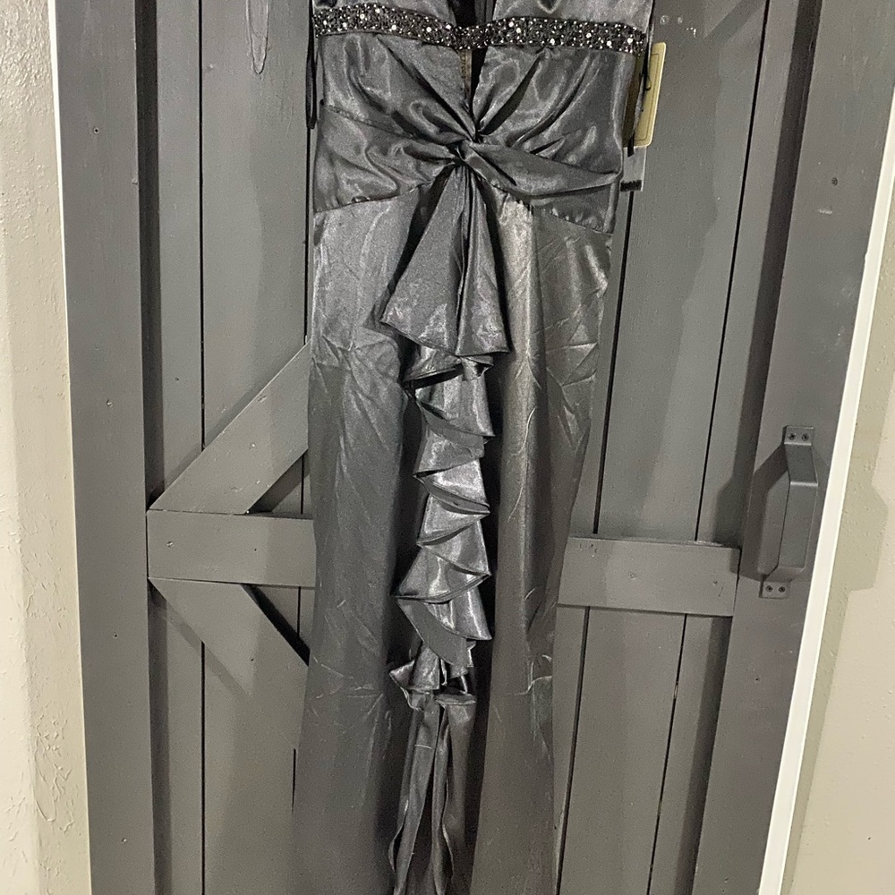 Black silk dress